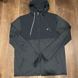 Vuori men’s large zip hoodie, navy blue